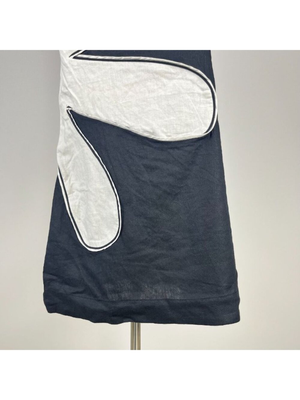 NWOT Farm Rio x Anthropologie One-Shoulder Linen Blend Flower Mini Dress Size L - Picture 8 of 16